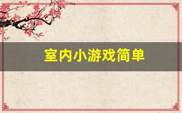 室内小游戏简单