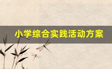 小学综合实践活动方案设计_小学生社会实践活动主题