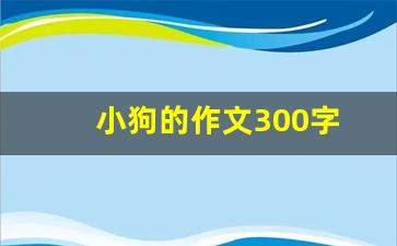 小狗的作文300字