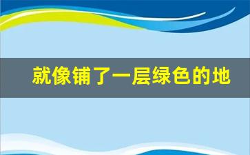 就像铺了一层绿色的地毯_仿写水泥道像铺了一块彩色的地毯