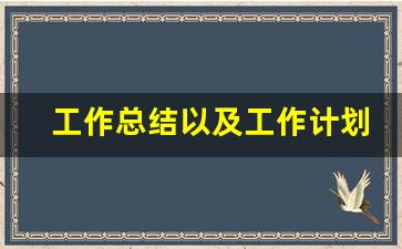 工作总结以及工作计划怎么写