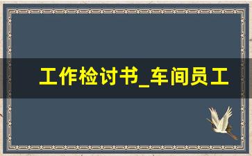 工作检讨书_车间员工万能的检讨书