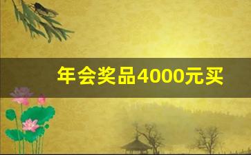 年会奖品4000元买什么