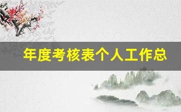 年度考核表个人工作总结2023教师_教师年度考核表个人工作总结