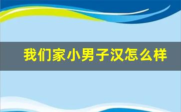 我们家小男子汉怎么样_小小男子汉