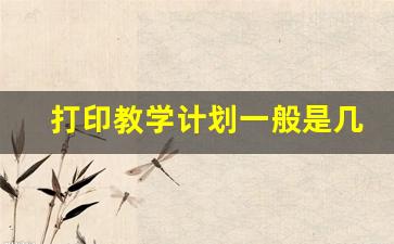 打印教学计划一般是几号字体的_六号字体打印出来多大