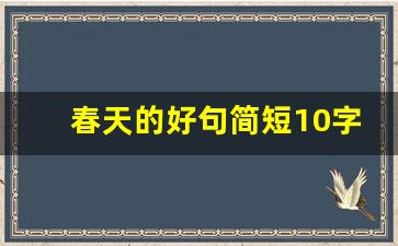 春天的好句简短10字