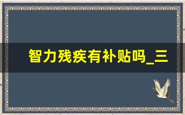 智力残疾有补贴吗_三级智力残疾证有什么用