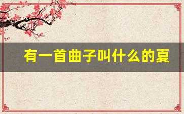 有一首曲子叫什么的夏天_一首日本歌叫什么的夏天