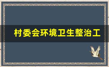 村委会环境卫生整治工作方案_村人居环境整治实施方案