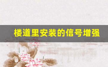 楼道里安装的信号增强器_通讯放大器对顶楼住户