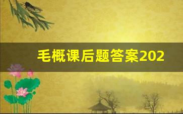 毛概课后题答案2021修订版_毛概期末考试重点