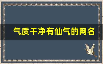 气质干净有仙气的网名