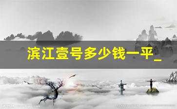 滨江壹号多少钱一平_金沙洲滨江一号最新消息