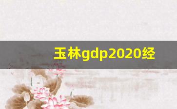 玉林gdp2020经济总量