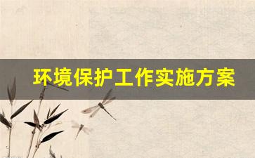 环境保护工作实施方案_环保问题和解决方案