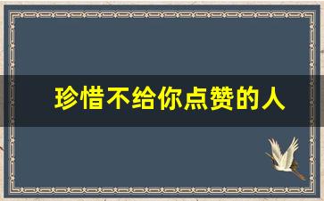 珍惜不给你点赞的人