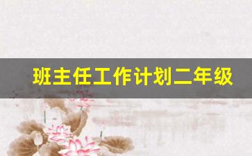 班主任工作计划二年级上学期新任