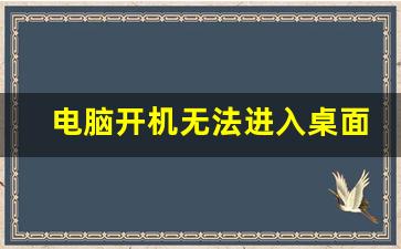 电脑开机无法进入桌面系统