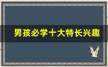 男孩必学十大特长兴趣班