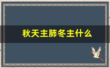 秋天主肺冬主什么