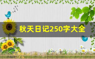 秋天日记250字大全25篇怎么写_秋天优秀作文250字