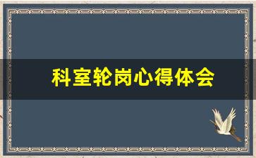 科室轮岗心得体会