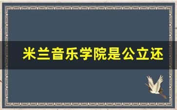 米兰音乐学院是公立还是私立_云南艺术学院2020年招生简章