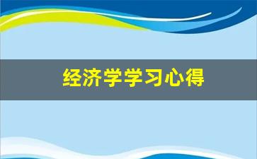 经济学学习心得