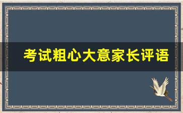 考试粗心大意家长评语_孩子粗心家长评语怎么写