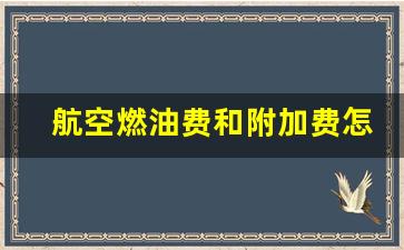 航空燃油费和附加费怎么收取