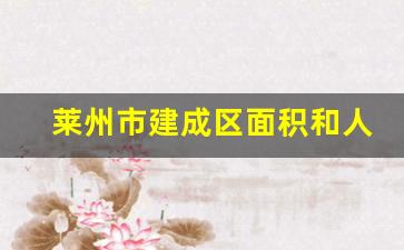 莱州市建成区面积和人口