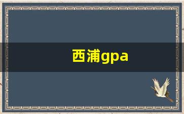 西浦gpa