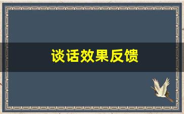 谈话效果反馈