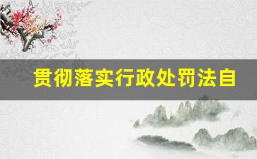 贯彻落实行政处罚法自查报告_行政执法水平不断提高