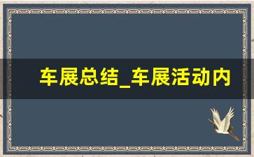 车展总结_车展活动内容怎么写