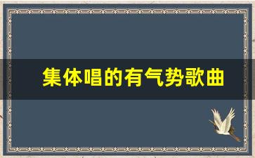 集体唱的有气势歌曲