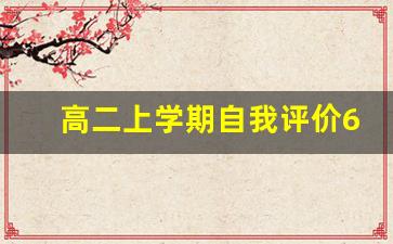 高二上学期自我评价600字_高二学生综合素质自我评价范文