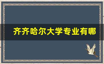 齐齐哈尔大学专业有哪些